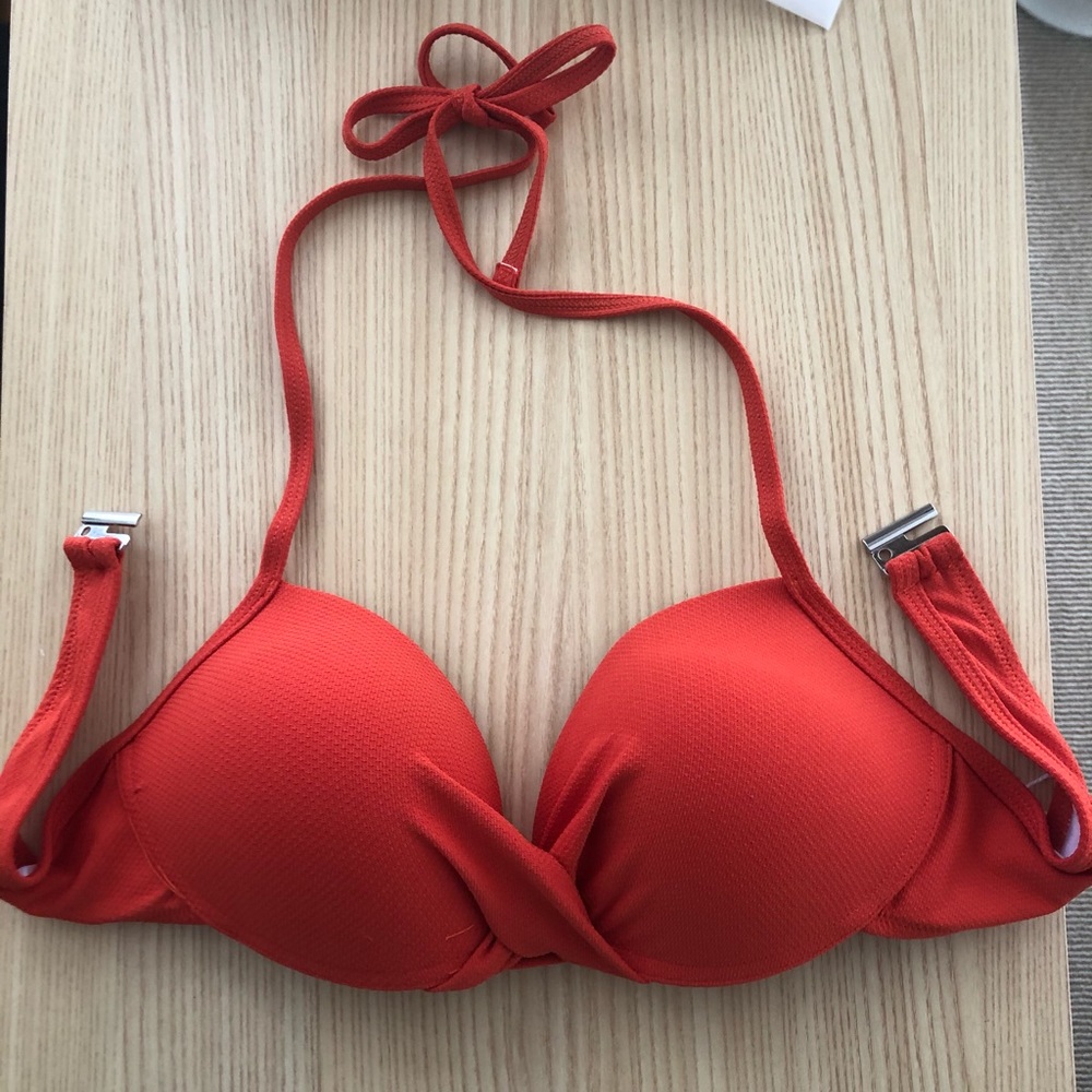 NWT CupShe Coral Bikini Halter Top